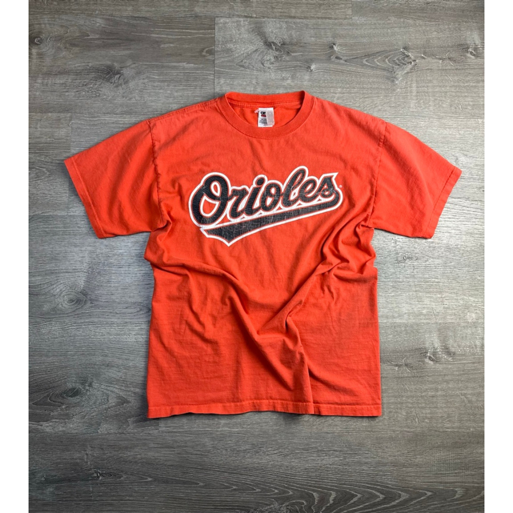 Y2K Baltimore Orioles Cal Ripken T-Shirt Orange Size L